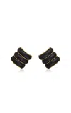 Alaïa Bumper Wooden Clip-on Earrings
