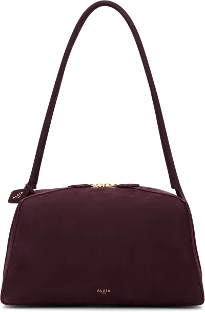 Alaïa Burgundy 'le Bouledogue' Bag In Purple