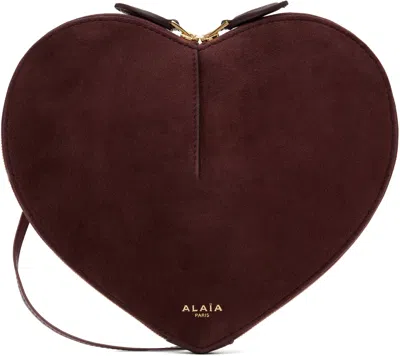 Alaïa Burgundy 'le Coeur' Bag