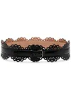 Alaïa Alaia Vienne Black Perforated Leather Belt Women In Black