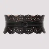 Alaïa Bustier 120 Black Corset Belt In Noir