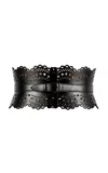 Alaïa Bustier 120 Black Corset Belt In Black