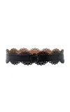Alaïa Alaia Vienne Black Perforated Leather Belt Women In Black
