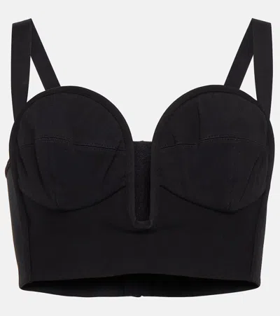 Alaïa Bustier Top In Noir Alaia