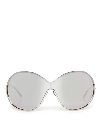 Alaïa Butterfly Metal Sunglasses In Metallic