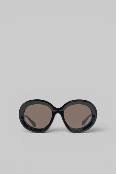 Alaïa Butterfly Sunglasses In Black
