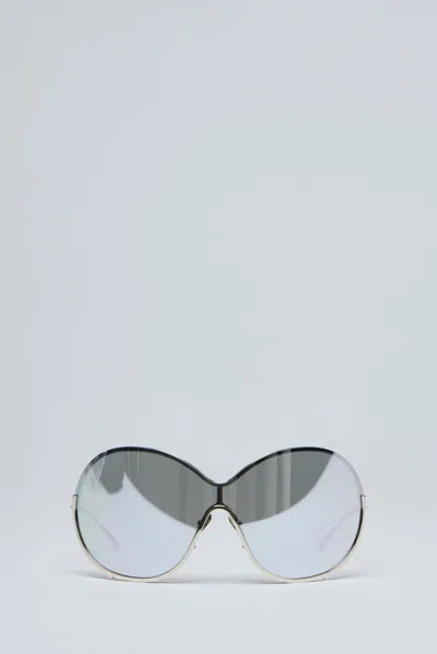 Alaïa Butterfly Sunglasses In Metal In Metallic