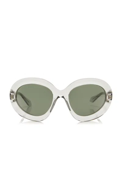 Alaïa Butterfly-frame Acetate Sunglasses In Transparent