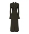 Alaïa Button-front Gathered Maxi Dress In Multi