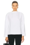 Alaïa Button Up Top In Blanc