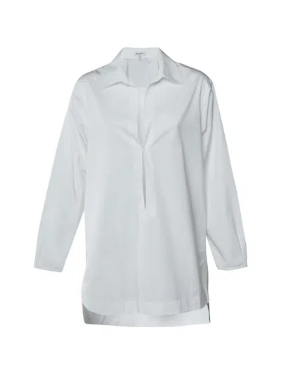 Pre-owned Alaïa Button-down Tunic Shirt In White