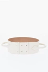 Alaïa Buttoned Closure Leather Belt With Handles
