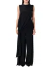 Alaïa Alaia Cady Tie Jumpsuit In Black