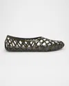 Alaïa Cage Patent Leather Ballerina Flats