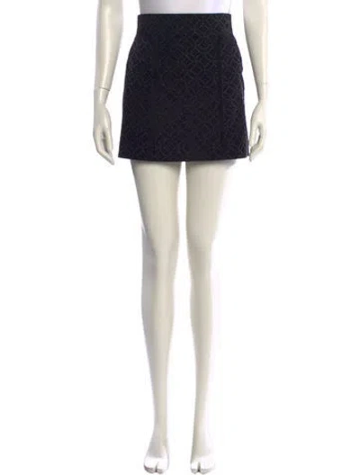 Pre-owned Alaïa Calf Leather Mini Skirt