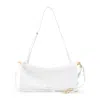 Alaïa East West S White Calf Leather Bag In White