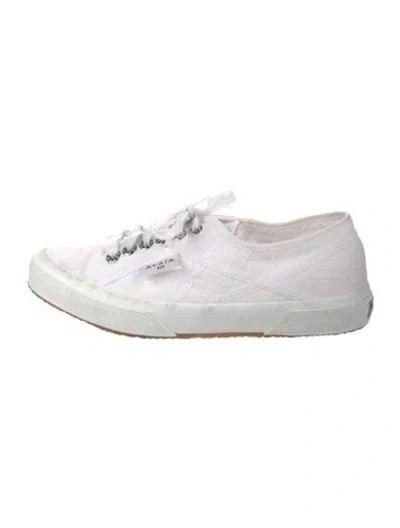 Pre-owned Alaïa Canvas Sneakers In White