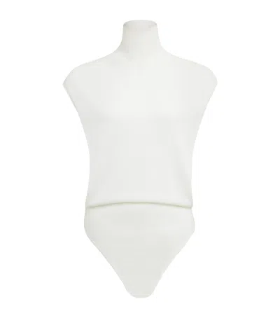 ALAÏA CAP-SLEEVE BODYSUIT