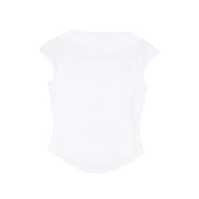 Alaïa Cap-sleeve T-shirt In White