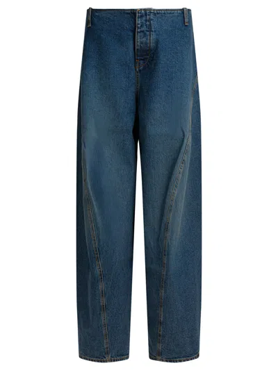 Alaïa Cargo Jeans Blue