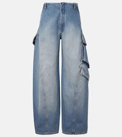 Alaïa Cargo Jeans In Blue