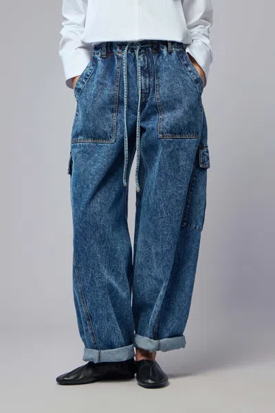 Alaïa Cargo Pants In Blue