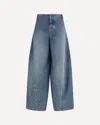 Alaïa Cargo Trousers In Denim In Blue