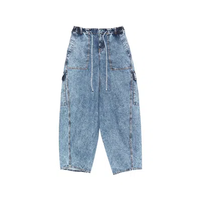 Alaïa Cargo-pocket Jeans In Blue
