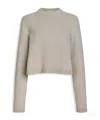 Alaïa Cashmere And Wool Turtleneck Pullover In White