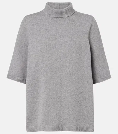 Alaïa Alaia Grey Stretch Cashmere Blend Sweater In Gray