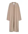 Alaïa Cashmere-blend Long Coat In Brown
