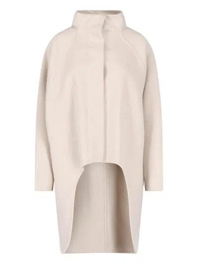 Alaïa Cashmere Coat In Beige