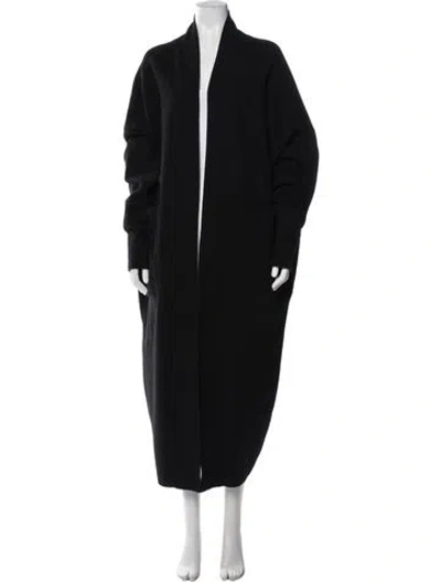 Pre-owned Alaïa Cashmere Coat In Black