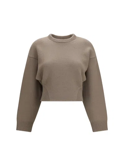 Alaïa Cashmere Crewneck Sweater In Multi