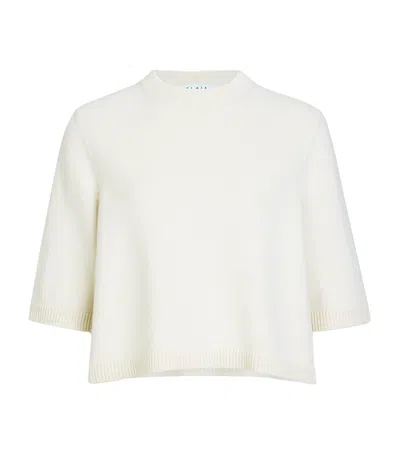 Alaïa Cashmere-blend Boxy Sweater In Gray