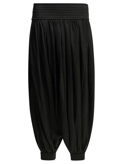 Alaïa Casual Wool Blend Pants In Black