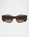 Alaïa Alaia Women Acetate Sunglasses In Brown