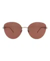 Alaïa Cat Eye-frame Metal Sunglasses In Multi