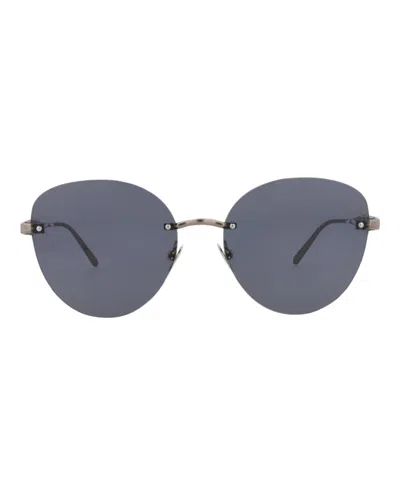 Alaïa Cat Eye-frame Metal Sunglasses In Metallic