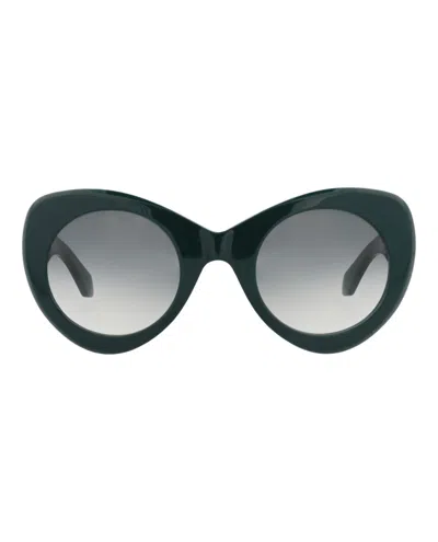 Alaïa Cat Eye-frame Recycled Acetate Sunglasses In Green