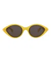 Alaïa Cat Eye-frame Recycled Acetate Sunglasses In Yellow