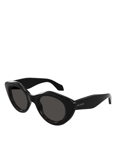 Alaïa Cat Eye Sunglasses, 50mm In Black