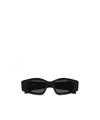 Alaïa Rectangular Frame Sunglasses With Dark-tinted Lenses In Black