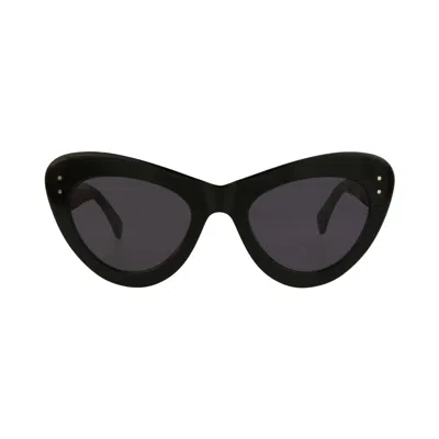 Pre-owned Alaïa Cat Eye-frame Acetate Sunglasses 'black Black Grey' | Women's Size Onesize
