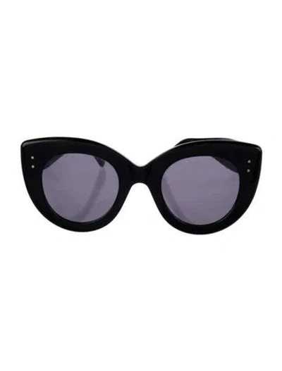 Pre-owned Alaïa Cat-eye Tinted Sunglasses In Black