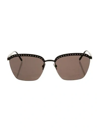 Pre-owned Alaïa Cat-eye Tinted Sunglasses In Black