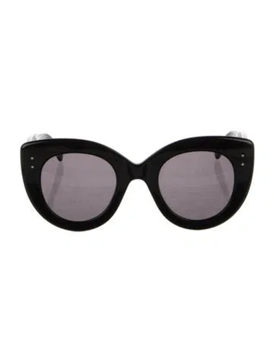 Pre-owned Alaïa Cat-eye Tinted Sunglasses In Black