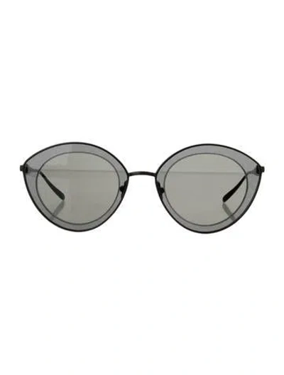 Pre-owned Alaïa Cat-eye Tinted Sunglasses In Black