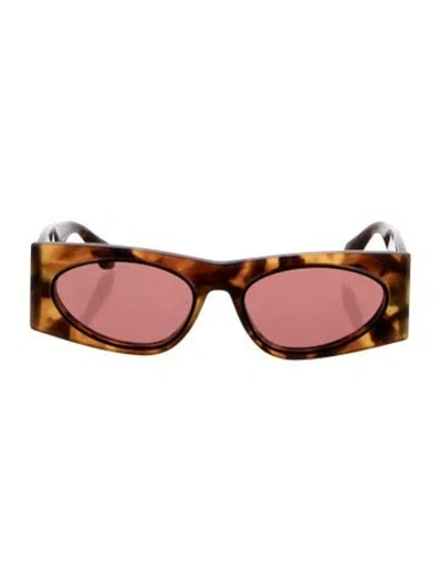 Pre-owned Alaïa Cat-eye Tinted Sunglasses In Brown