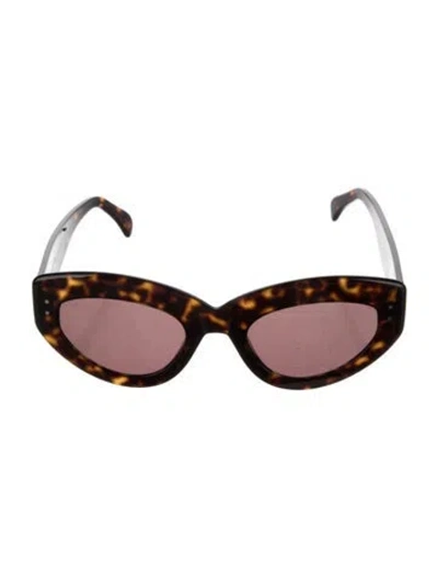Pre-owned Alaïa Cat-eye Tinted Sunglasses In Brown